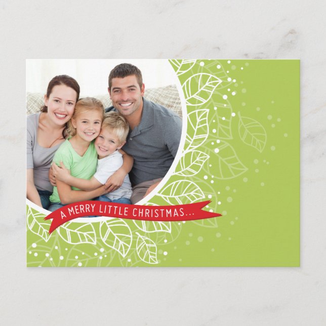 FOTOJULVYKORT:: vinterlövverk 2 Helg Vykort (Framsida)