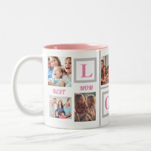 Fotokaffe för bästa Mamma KÄRLEK-Anpassningsbar Två-Tonad Mugg