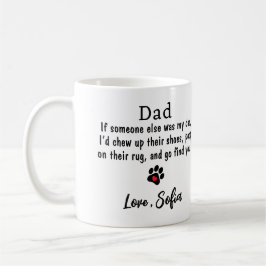 Fotokaffe för rolig hund Pappa-Fars dag-sällskapsd Kaffemugg