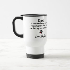 Fotokaffe för rolig hund Pappa-Fars dag-sällskapsd Resemugg