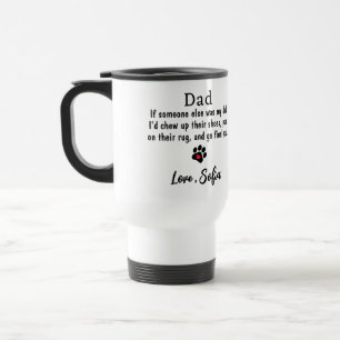 Fotokaffe för rolig hund Pappa-Fars dag-sällskapsd Resemugg