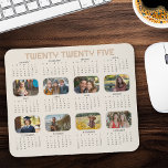 Fotokalender 2025 Fullt År Beige Mousepad Musmatta<br><div class="desc">2025 Fotokalender med 8 bilder. Neutralt beige färg palett med fullt årskalender för tjugofemtedelar. Mer design finns i personligens kalendrarsamling.</div>