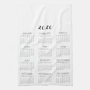 Fotokalender DIY för personlig 2020 Kökshandduk