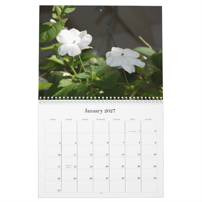 Fotokalender för 2008 blommor kalender (Jan 2027)