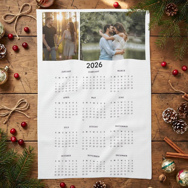 Fotokalender för 2026-Anpassningsbarna Kökshandduk (Skapare uppladdad)