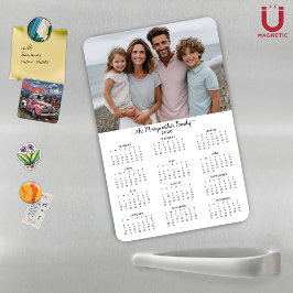 Fotokalender för 2026 med modern Personlig Magnet