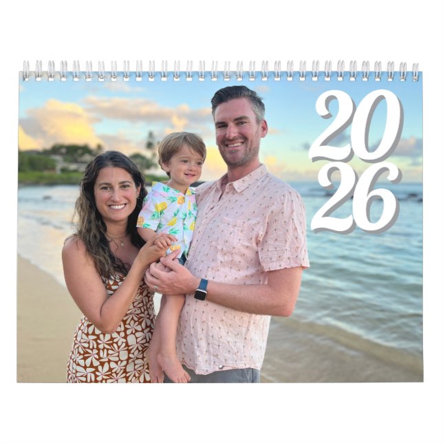 Fotokalender för 2026-Personligens familj Kalender (Omslag)