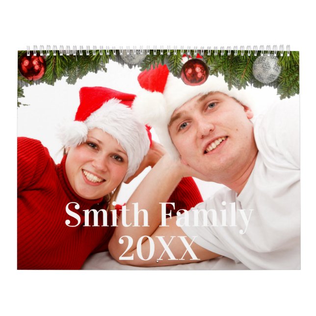 Fotokalender för anpassningsbar-familjen kalender (Omslag)