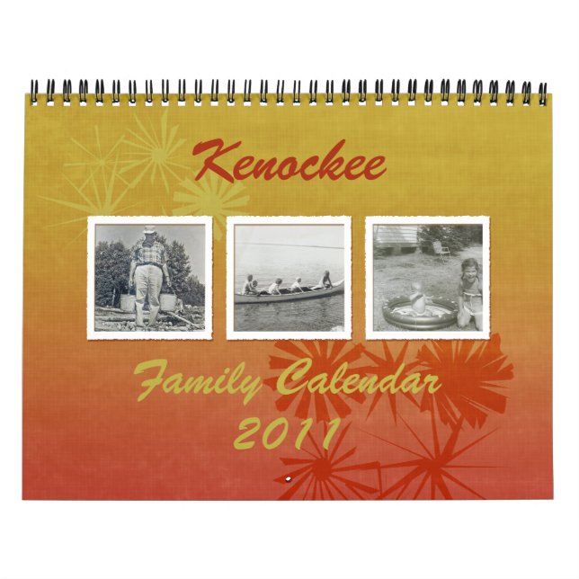 Fotokalender för Anpassningsbarna Retro-Blommigt Kalender (Omslag)