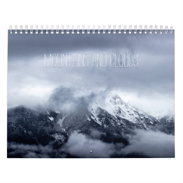 Fotokalender för berg och moln kalender (Omslag)