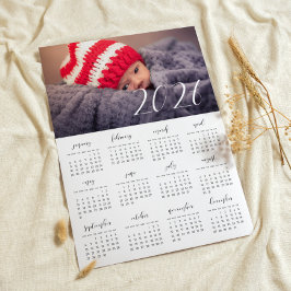 Fotokalender för elegantens anpassningsbar 2025 poster