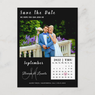 Fotokalender för enkel Anpassningsbar Spara datumk Vykort