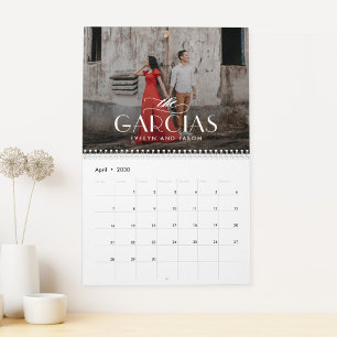 Fotokalender för Family Namn Personlig Kalender