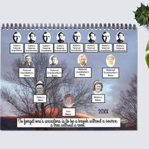Fotokalender för fotofamiljen Träd tolv Photo Träd Kalender