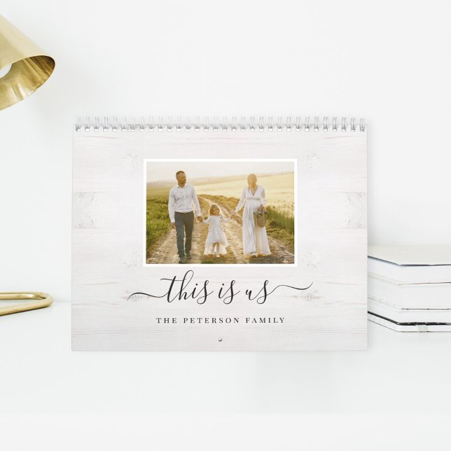 Fotokalender för jordbrukshus Stil Anpassningsbar Kalender (Skapare uppladdad)