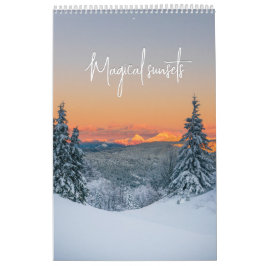 Fotokalender för magiska soluppsättningar kalender