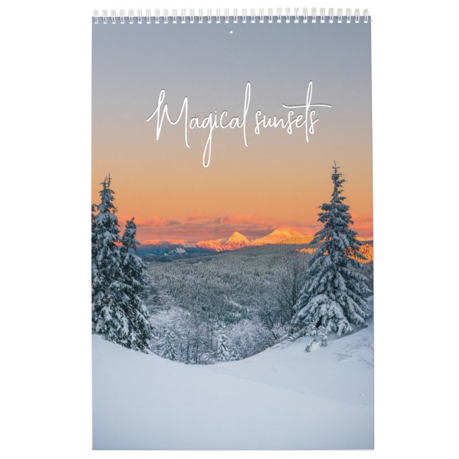 Fotokalender för magiska soluppsättningar kalender (Omslag)