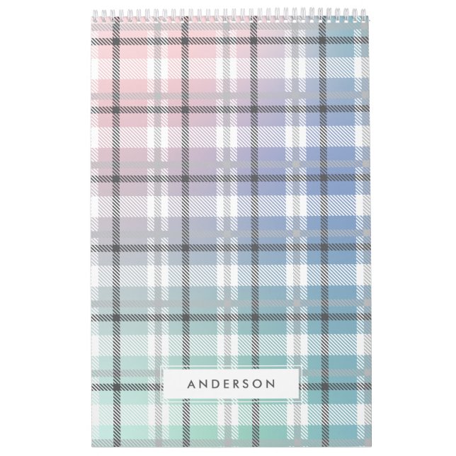 Fotokalender för modern färgstark regnbåge kalender (Omslag)