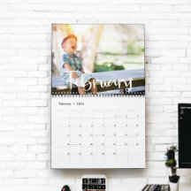 Fotokalender för modern minimalistisk familj