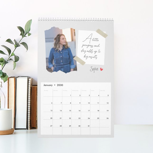 Fotokalender för Personlig med positiva anteckning Kalender (Skapare uppladdad)