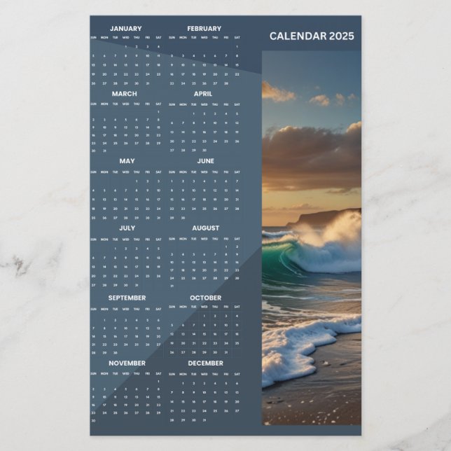 Fotokalender för Rustic Chalkboard (Framsida)