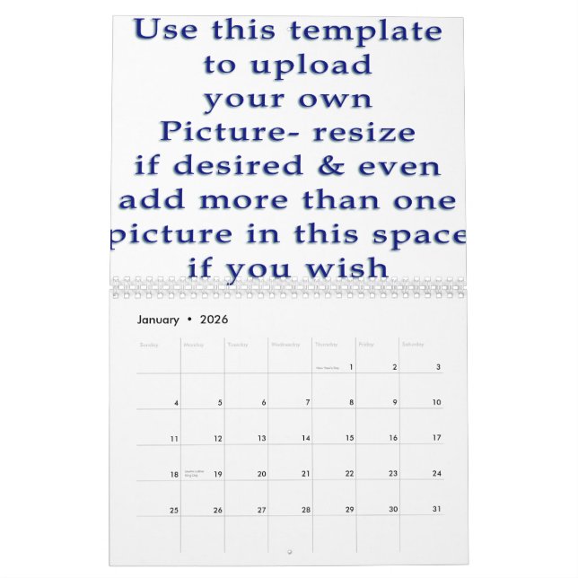 Fotokalender göra-honom-yoursef upload dina bilder kalender (Jan 2026)