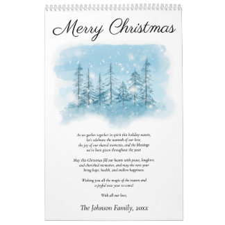 Fotokalender i Snowy God jul Kalender