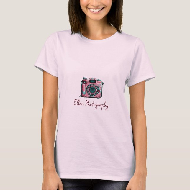 Fotokamera T Shirt (Framsida)