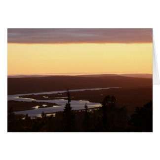 Fotokarte Abendstimmung am Kemijoki OBS Kort