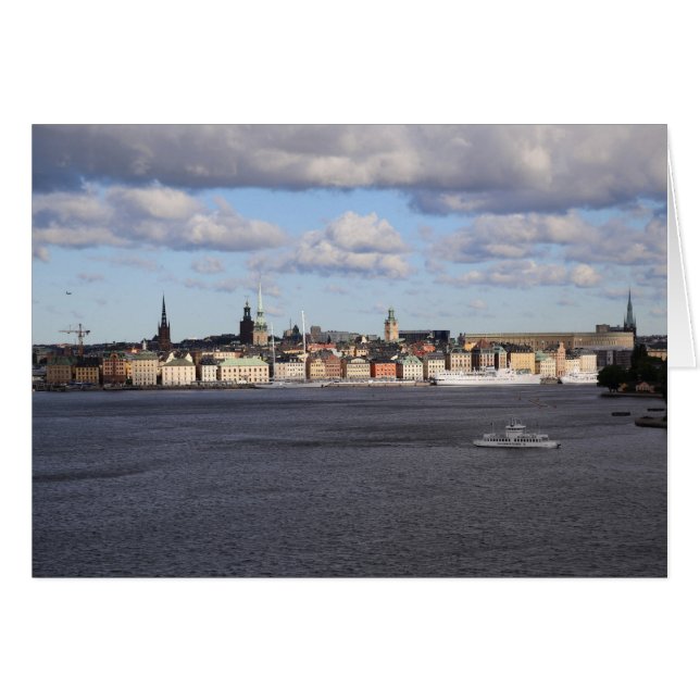Fotokarte Gamla Stan, Stockholm OBS Kort (Framsidan Horizontal)