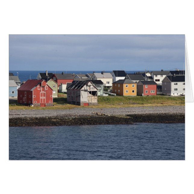 Fotokarte Häuser in Vardø OBS Kort (Framsidan Horizontal)