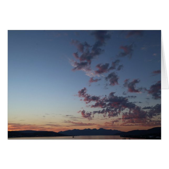 Fotokarte Mitternacht in Tromsø OBS Kort (Framsidan Horizontal)