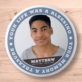 Fotokeepie för modern enkel Anpassningsbar för Mem Knapp