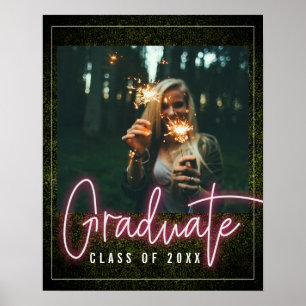 Fotoklass Neon Rosa Boxwood Studenten Poster