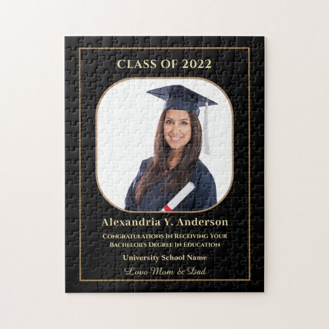 Fotoklass studenten Student 2022 Anpassningsbar Pussel (Vertikal)