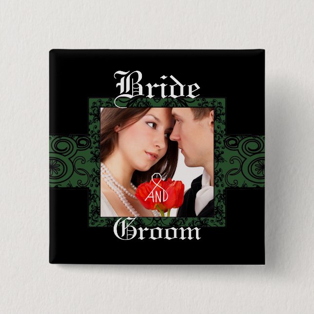 Fotoknapp för grade och groom knapp (Framsida)