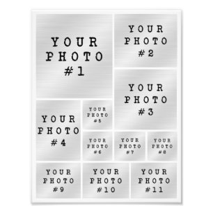 Fotokollage 11 Rutnätslayout för foton Fotopapper