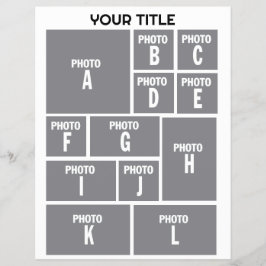 Fotokollage 12 fotolayout reklamblad