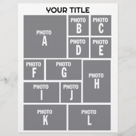 Fotokollage 12 fotolayout reklamblad