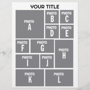 Fotokollage 12 fotolayout reklamblad