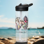 Fotokollage - 13 foton Diamond över hela Mönster<br><div class="desc">Lägg till 13 foton till den här roligten i mönster med ett område där du kan lägga till en monogram eller annan roligt. Du får bäst resultat om du placerar skörd-foton i fyrkanter innan du laddar upp dem. I funkyn duplicerar mönster 13 bilder över hela designområdet flaska. Ett enkelt textblock...</div>