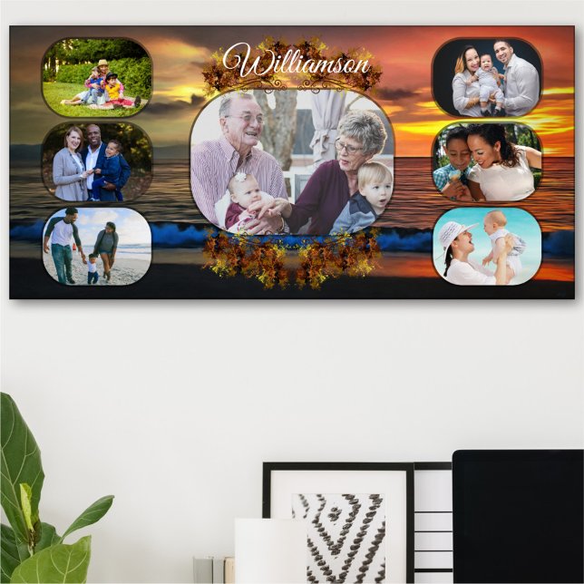 Fotokollage 1577 Art-utskrift för solnedgång i fam Poster (Skapare uppladdad)
