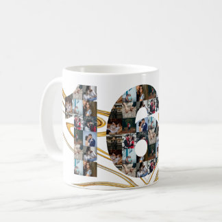 Fotokollage 16-årsgåvor per år kaffemugg