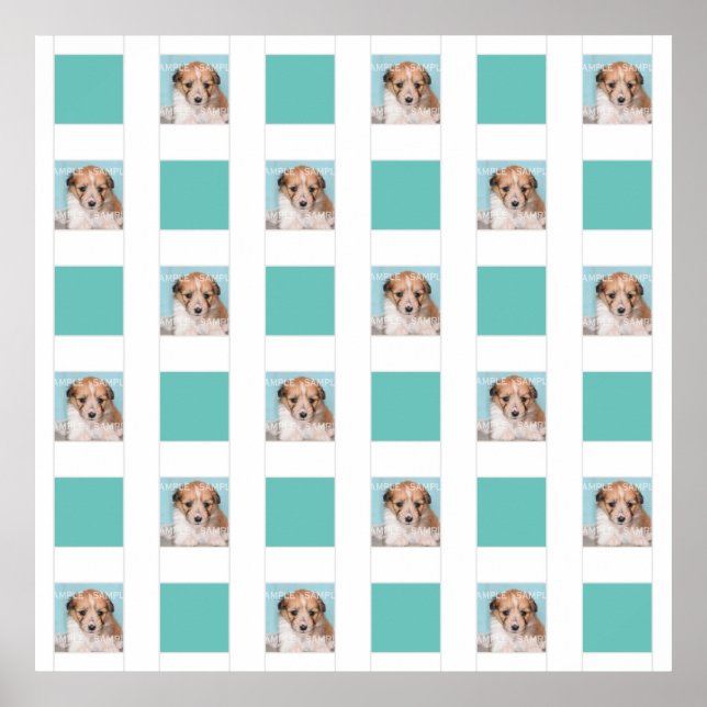 Fotokollage 18 DIY keepsakys minnesvägg Poster (Framsidan)