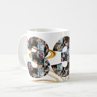 Fotokollage 33-årsgåvor per år kaffemugg