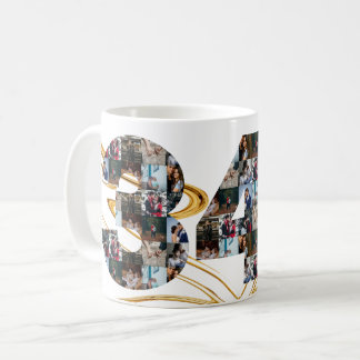 Fotokollage 34-årsgåvor per år kaffemugg