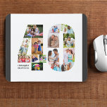 Fotokollage 40: e födelsedag 40 Personliger<br><div class="desc">Skapa din egen personlig-musknapp för en unik 40-årsdagspresent. Numret 40 fotokollage är på vit bakgrund med smart charkol grått gräns. Utformningen innehåller upp till 15 olika fotografier - i olika former och storlekar - för att du ska få stor flexibilitet när du placerar ditt utvalda bilder. Fyll personligens musknapp med...</div>