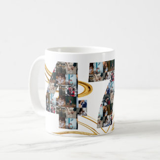 Fotokollage 47-årsgåvor per år kaffemugg