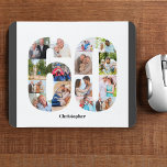 Fotokollage 60:e födelsedag 60 Personliger Musmatta<br><div class="desc">Skapa din egen personlig-musknapp för en unik 60-årsdagspresent. Numret 60 fotokollage är på vit bakgrund med smart charkol grått gräns. Utformningen innehåller upp till 15 olika fotografier - i olika former och storlekar - för att du ska få stor flexibilitet när du placerar ditt utvalda bilder. Fyll personligens musknapp med...</div>