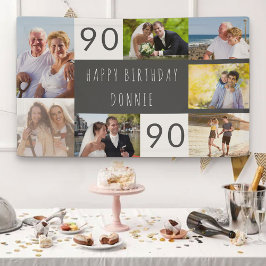 Fotokollage 7 Bild Personlig 90:e födelsedag